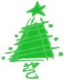 Green Christmas Tree Art